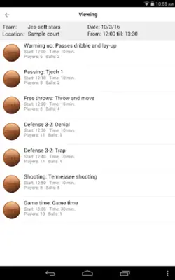 Basketball Playview android App screenshot 2