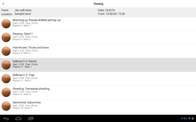 Basketball Playview android App screenshot 6